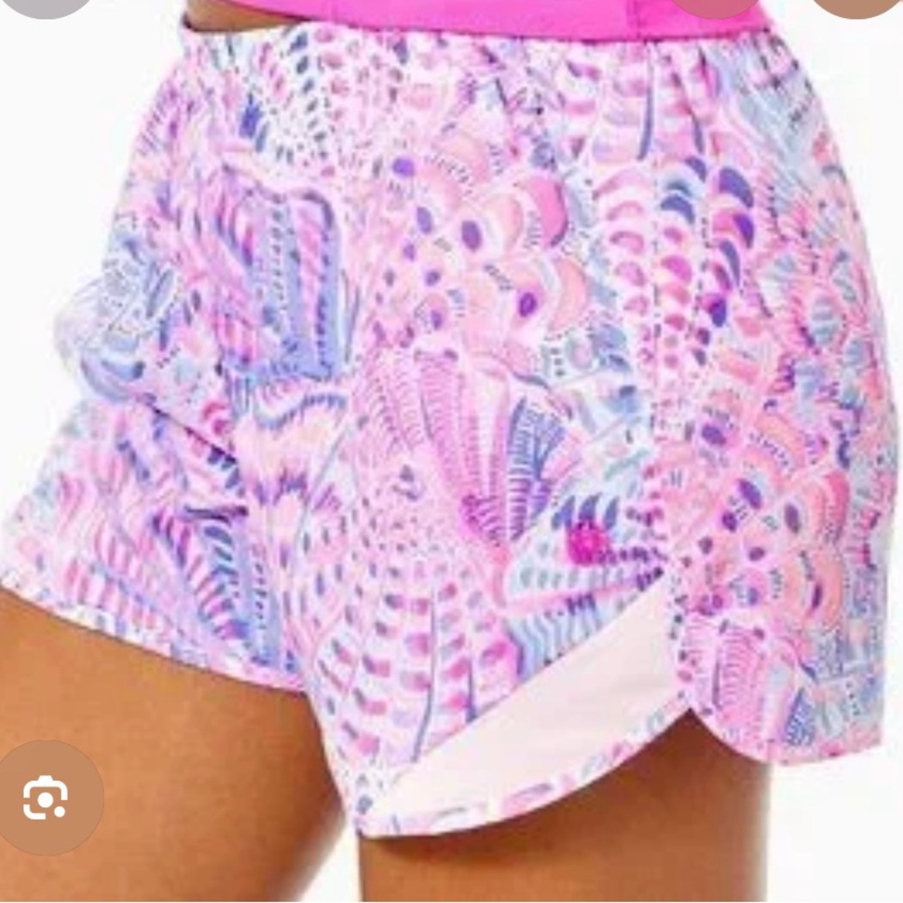 Lilly Pulitzer Pink Multi Athletic Shorts NWT